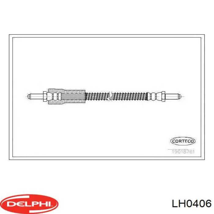 LH0406 Delphi шланг гальмівний задній, лівий