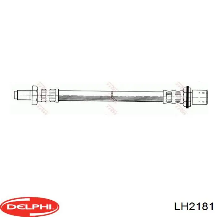 Купити LH2181 Delphi Гальмівні шланги передні