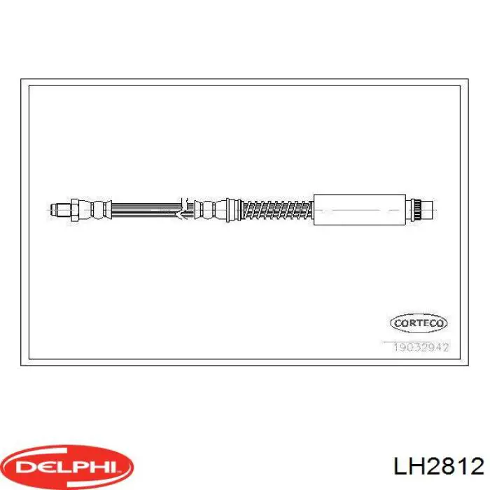 Шланг гальмівний передній LH2812 Delphi