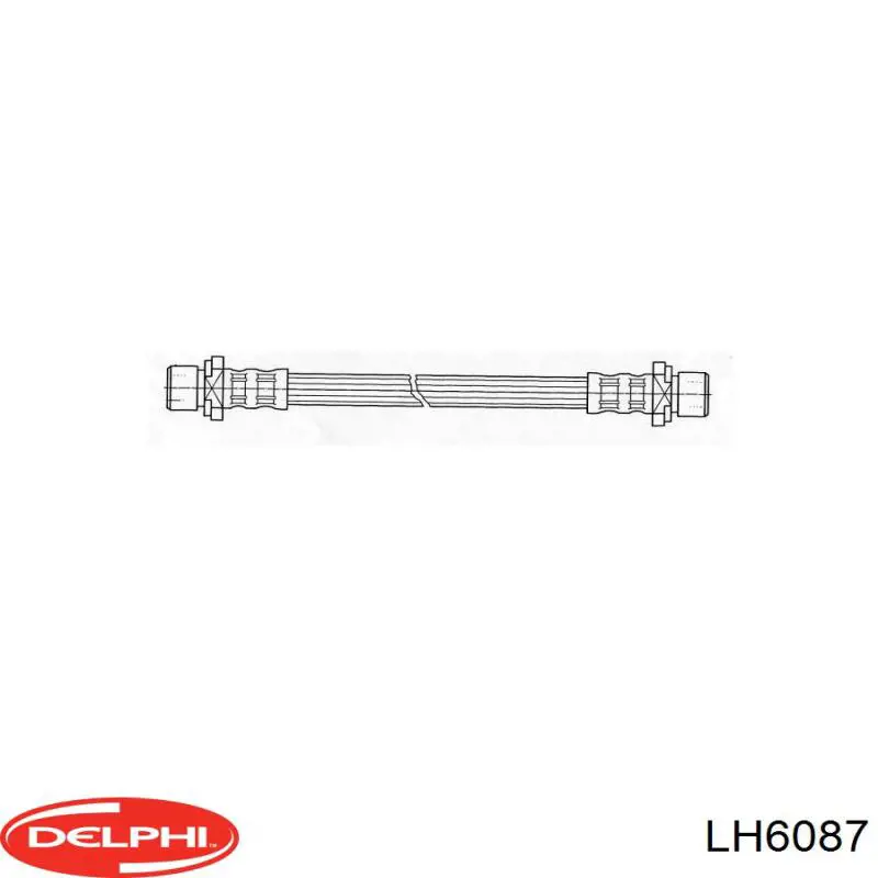LH6087 Delphi шланг гальмівний задній