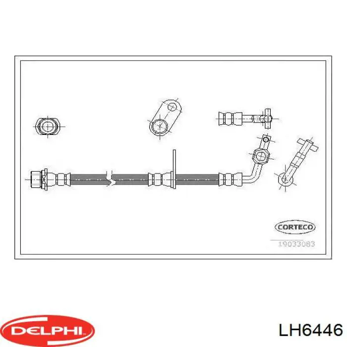 9094702A21 Toyota Шланг гальмівний передній, правий