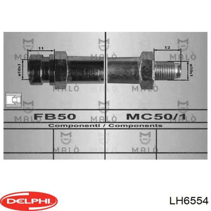Гальмівні шланги передні MB857531 Mitsubishi