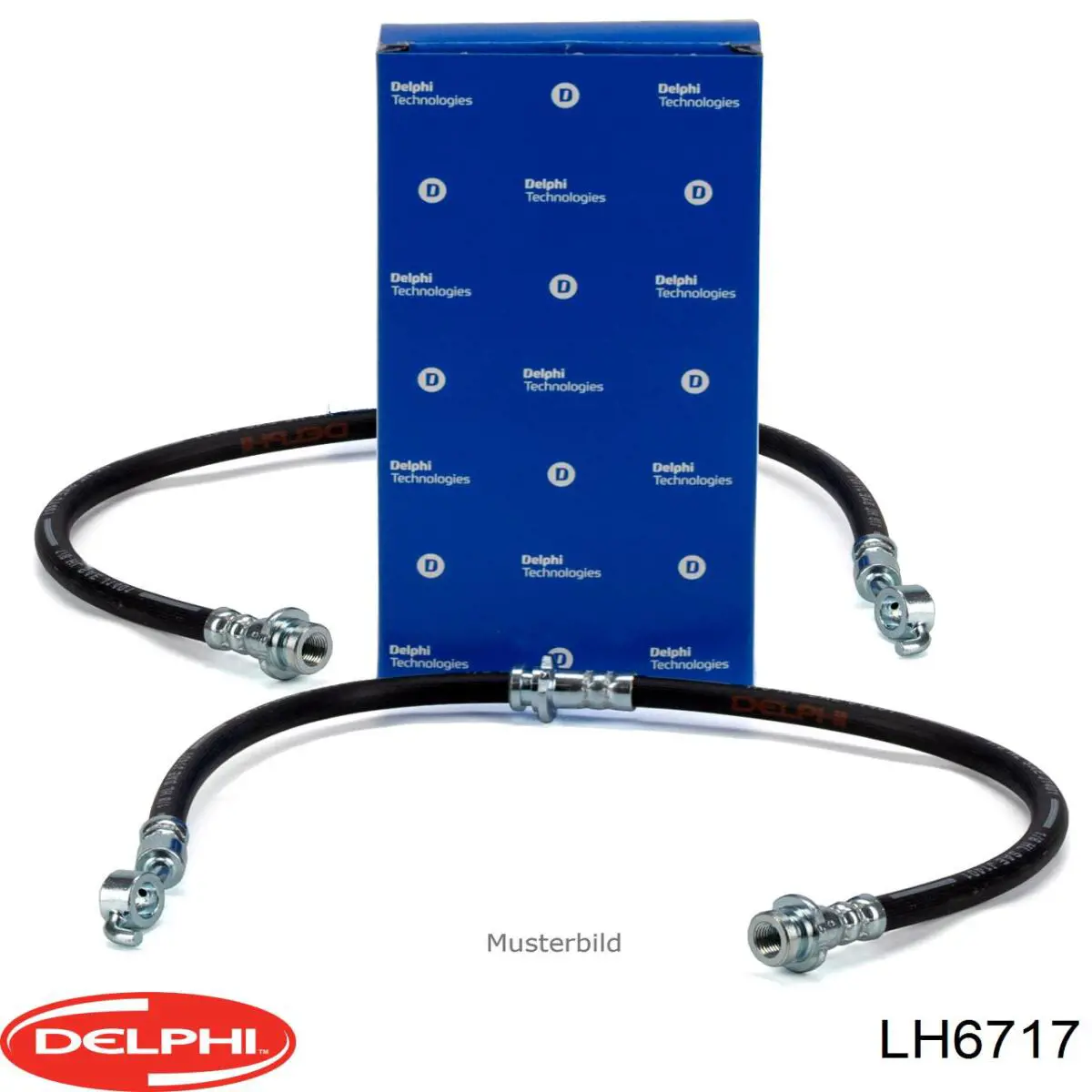 LH6717 Delphi Гнучка гальмівна трубка передня
