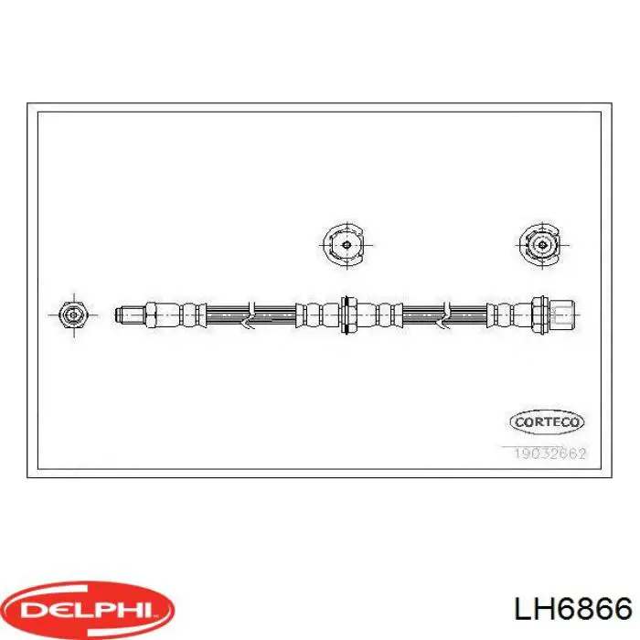 Купити 90947W2008 Toyota Шланг гальмівний передній, лівий