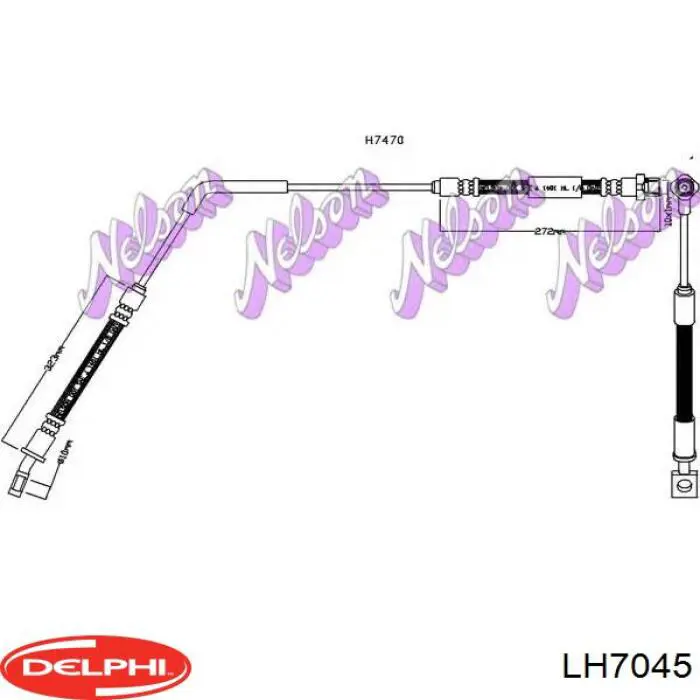 Купити LR017421 Land Rover Шланг гальмівний задній, лівий