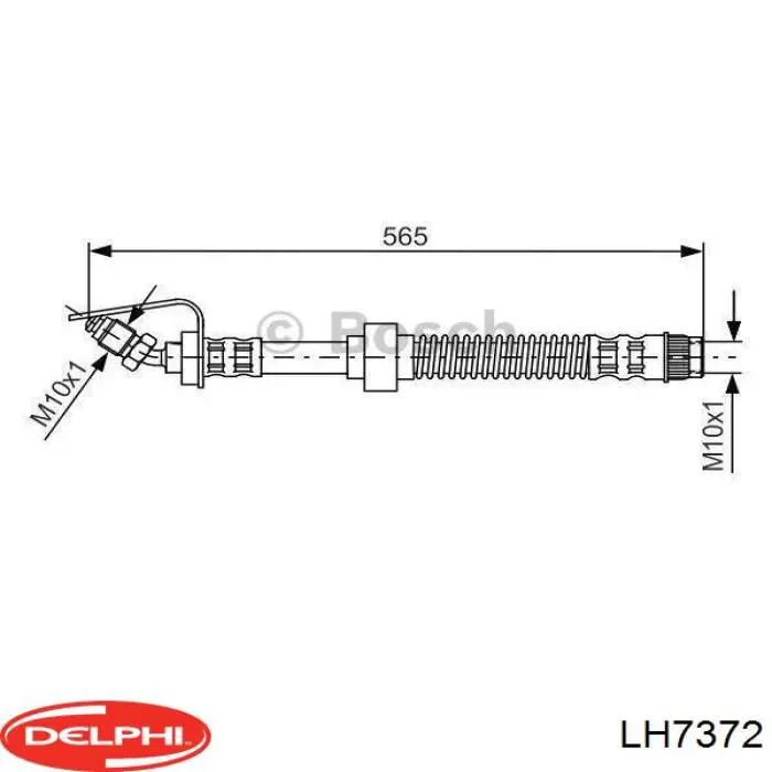 Шланг гальмівний задній, лівий ABS SL1354 ціна, від 14.95 USD