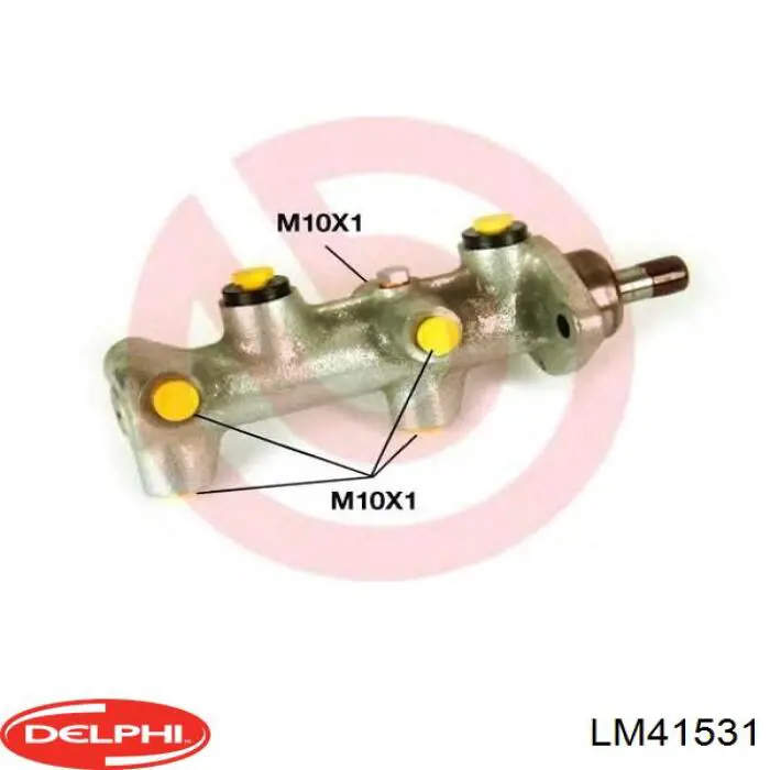 Циліндр головний гальма (Гідротормоз) Delphi LM41531 ціна, від 35.20 USD