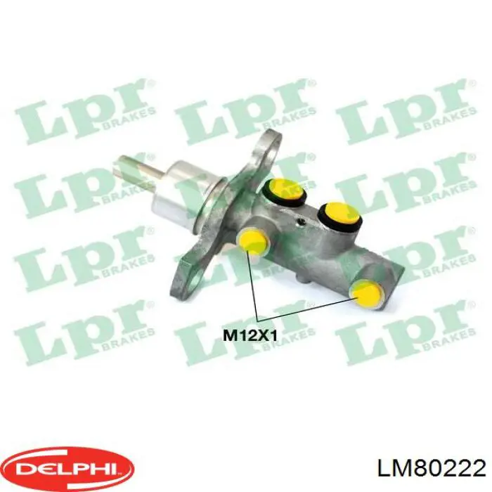 LM80222 Delphi циліндр гальмівний, головний