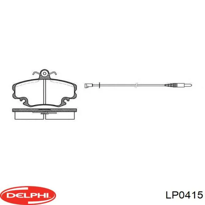 LP0415 Delphi Передні гальмівні колодки