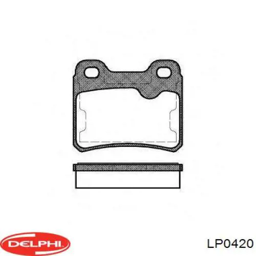 LP0420 Delphi Передні гальмівні колодки