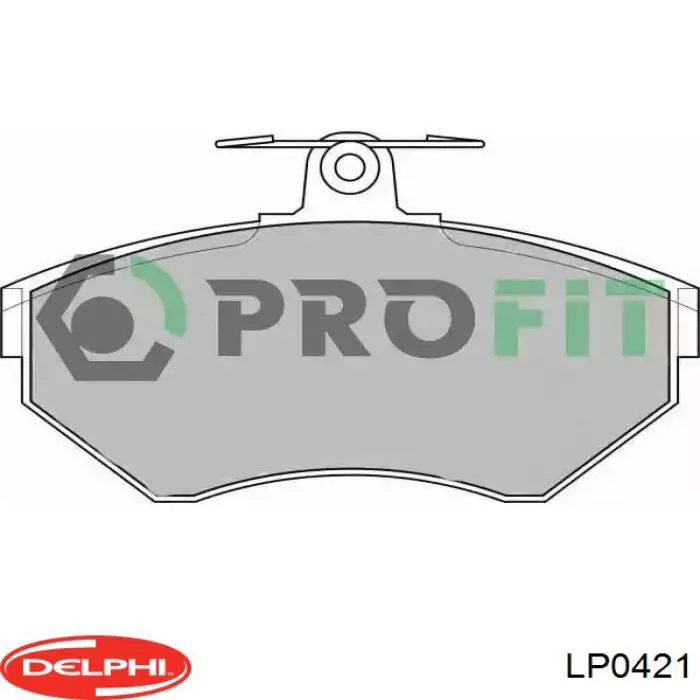 LP0421 Delphi Передні гальмівні колодки