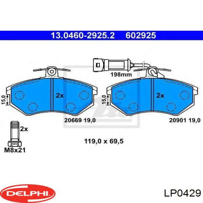  Delphi LP0429 ціна, від 24.67 USD