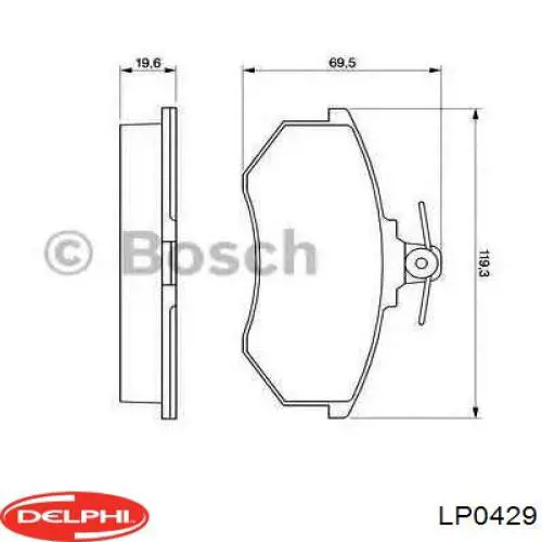Купити LP0429 Delphi 