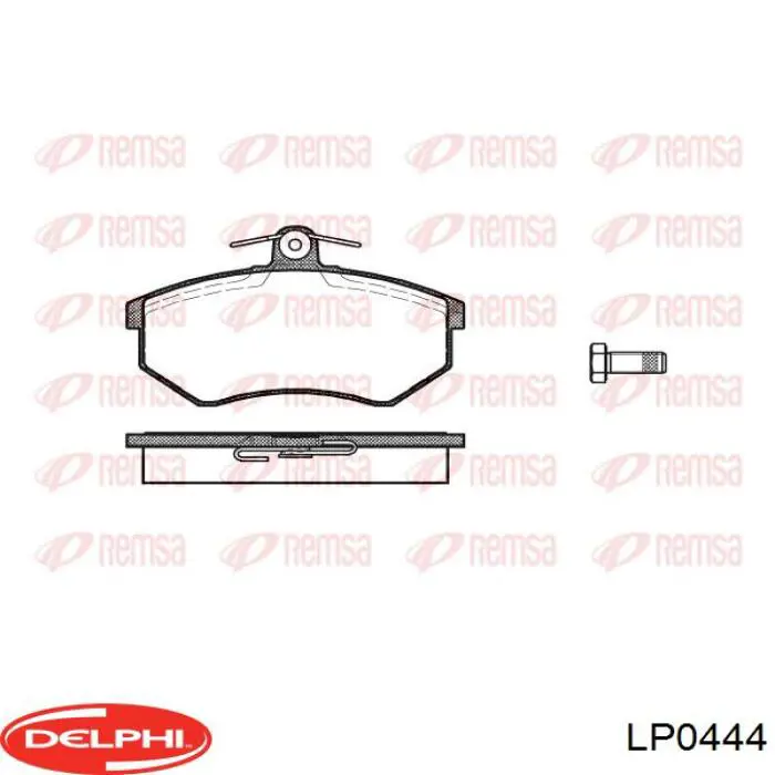 Передні тормозні колодки LP0444 Delphi