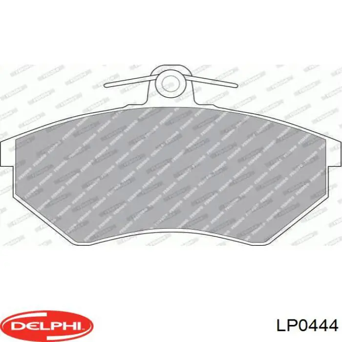 Гальмівні колодки Delphi LP0444 ціна, від 29.68 USD