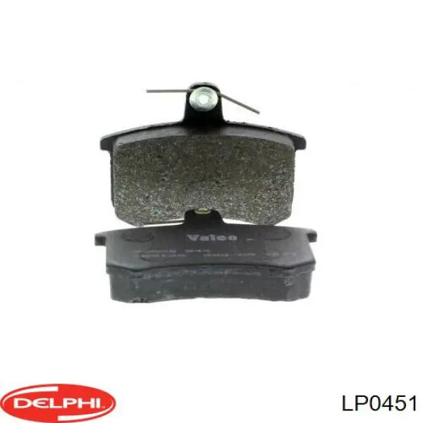 Задні гальмівні колодки Delphi LP0451 ціна, від 13.37 USD