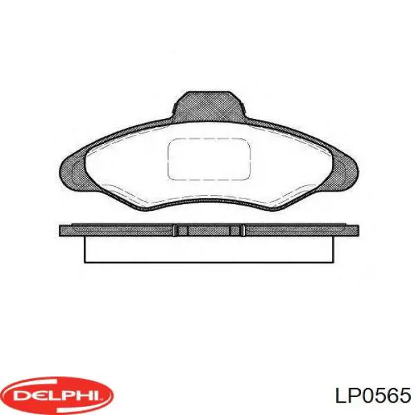 Задні гальмівні колодки LP0565 Delphi
