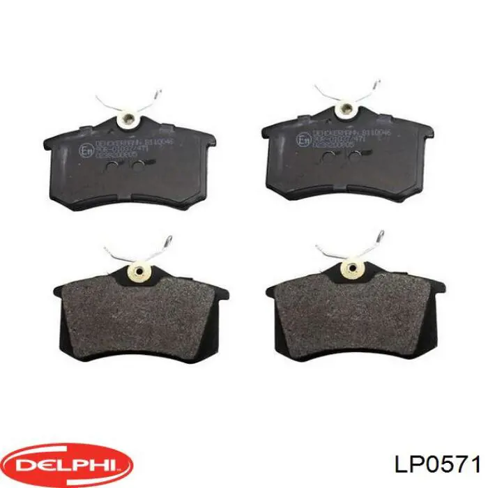 Задні гальмівні колодки LP0571 Delphi