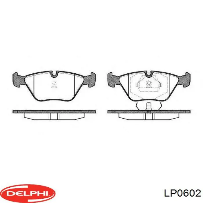 Купити LP0602 Delphi Колодки гальмівні передні, дискові