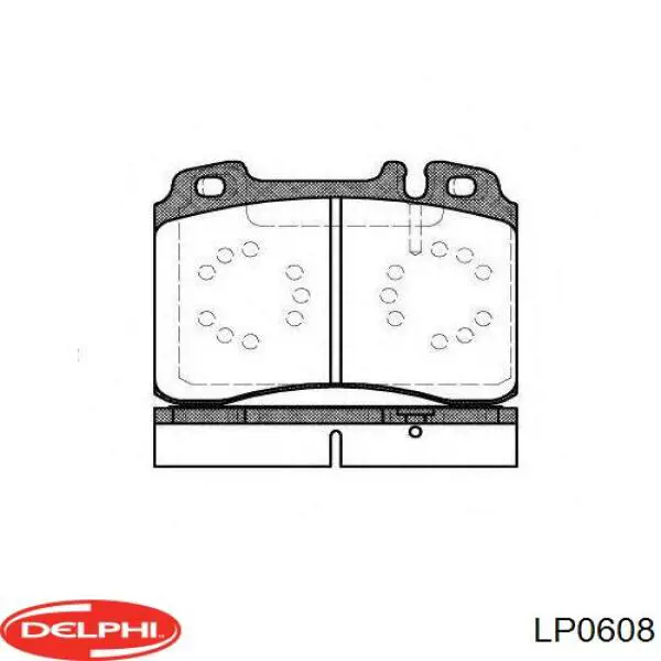 Передні тормозні колодки LP0608 Delphi