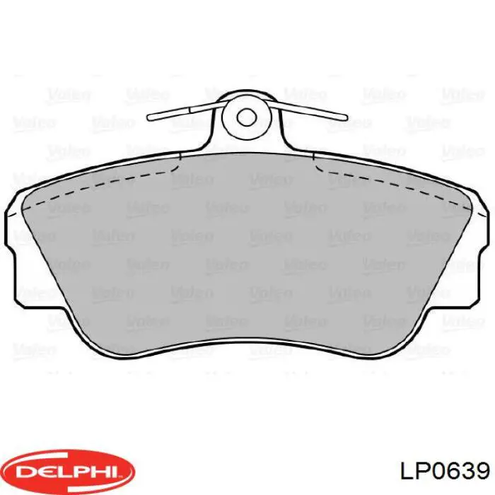 LP0639 Delphi колодки гальмівні передні, дискові