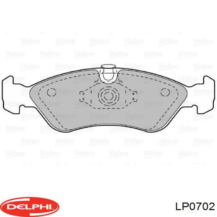 Гальмівні колодки Delphi LP0702 ціна, від 11.25 USD