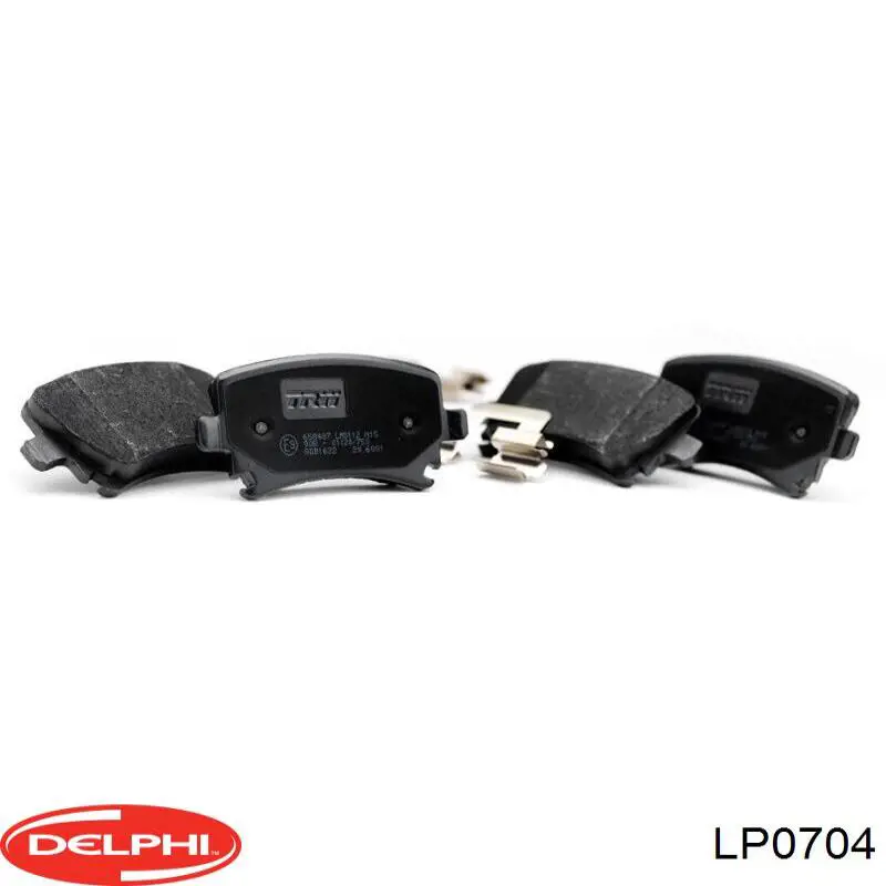 LP0704 Delphi колодки гальмівні передні, дискові