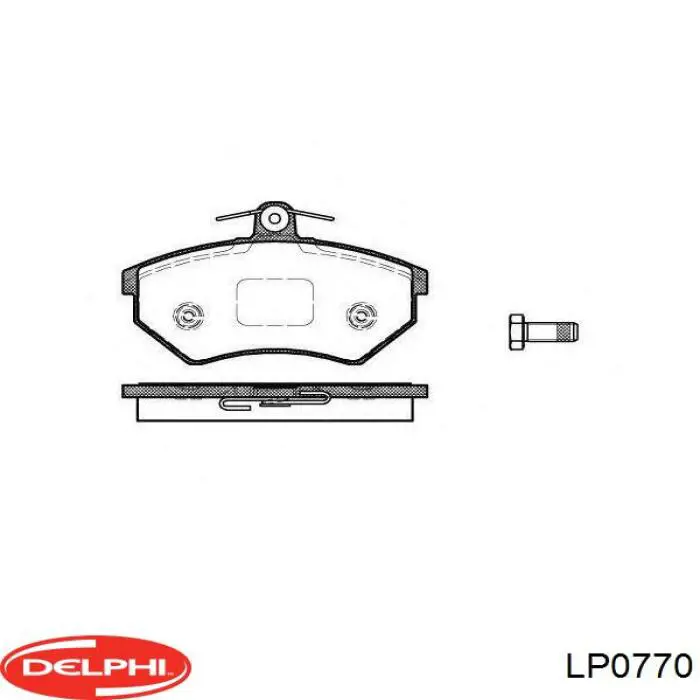 Купити LP0770 Delphi Колодки гальмівні передні, дискові