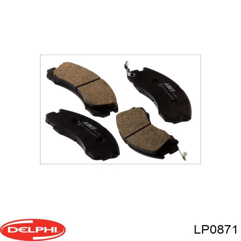 Купити LP0871 Delphi Колодки гальмівні передні, дискові