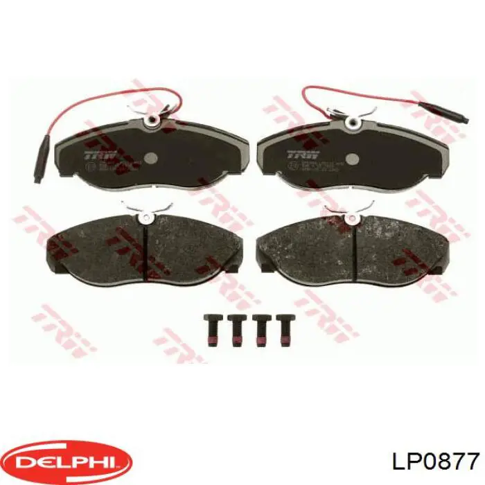 Передні тормозні колодки LP0877 Delphi