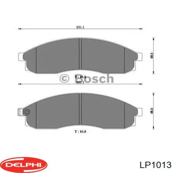 Тормозні колодки Delphi LP1013