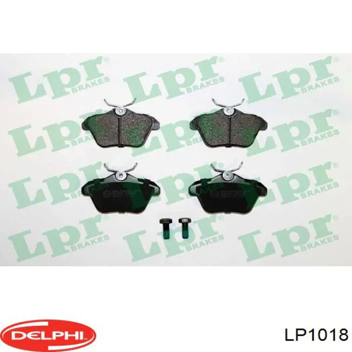 Задні гальмівні колодки LP1018 Delphi