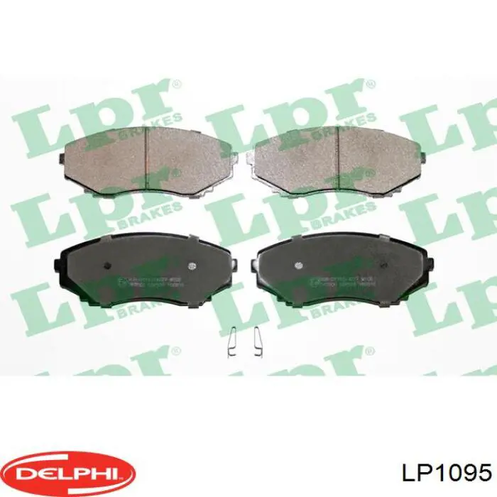 Купити LP1095 Delphi Колодки гальмівні передні, дискові