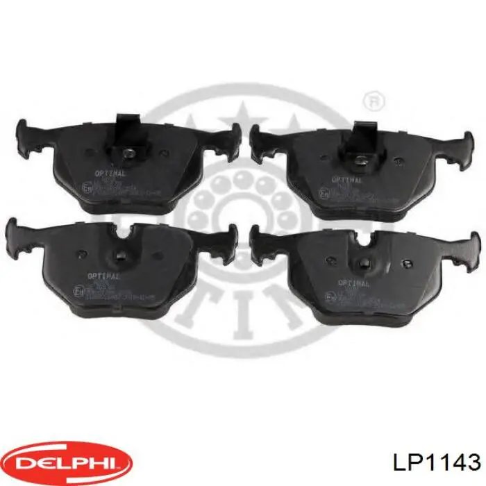 LP1143 Delphi Колодки гальмівні задні, дискові