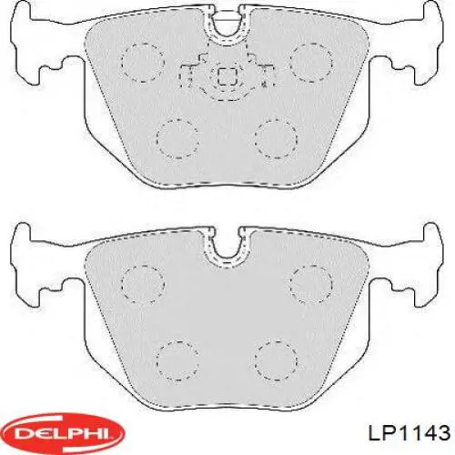 Купити LP1143 Delphi Задні колодки
