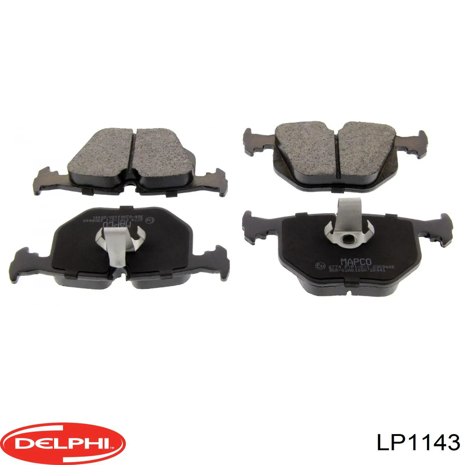 LP1143 Delphi Колодки гальмівні задні, дискові