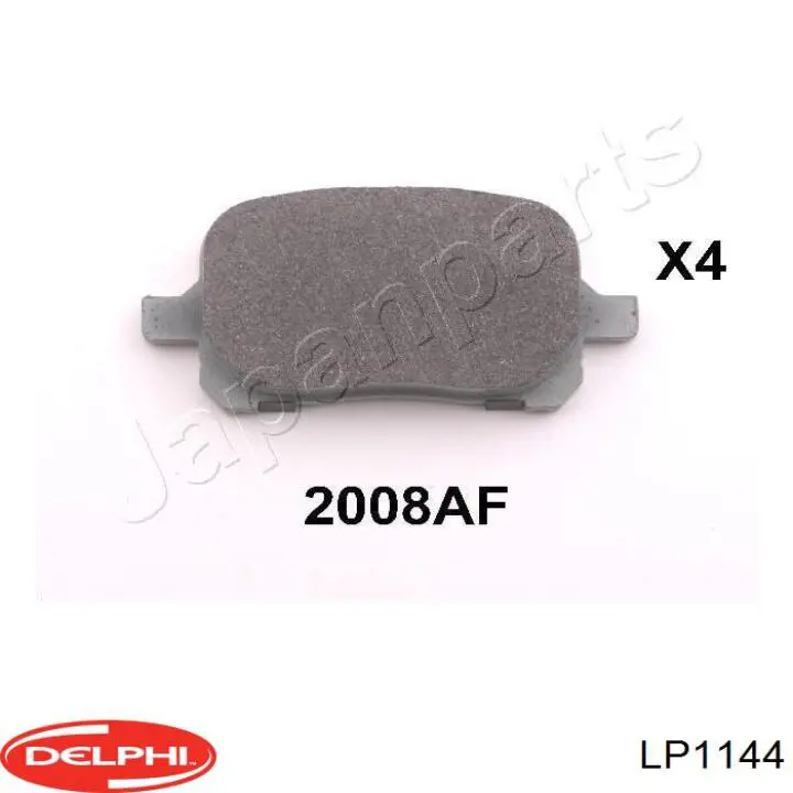 Гальмівні колодки Delphi LP1144 ціна, від 18.21 USD