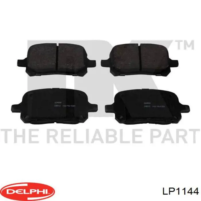 Купити LP1144 Delphi Колодки гальмівні передні, дискові