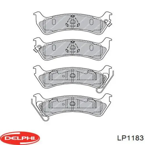 Задні гальмівні колодки Delphi LP1183 ціна, від 24.63 USD