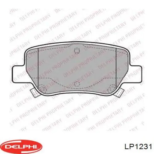 Тормозні колодки Delphi LP1231