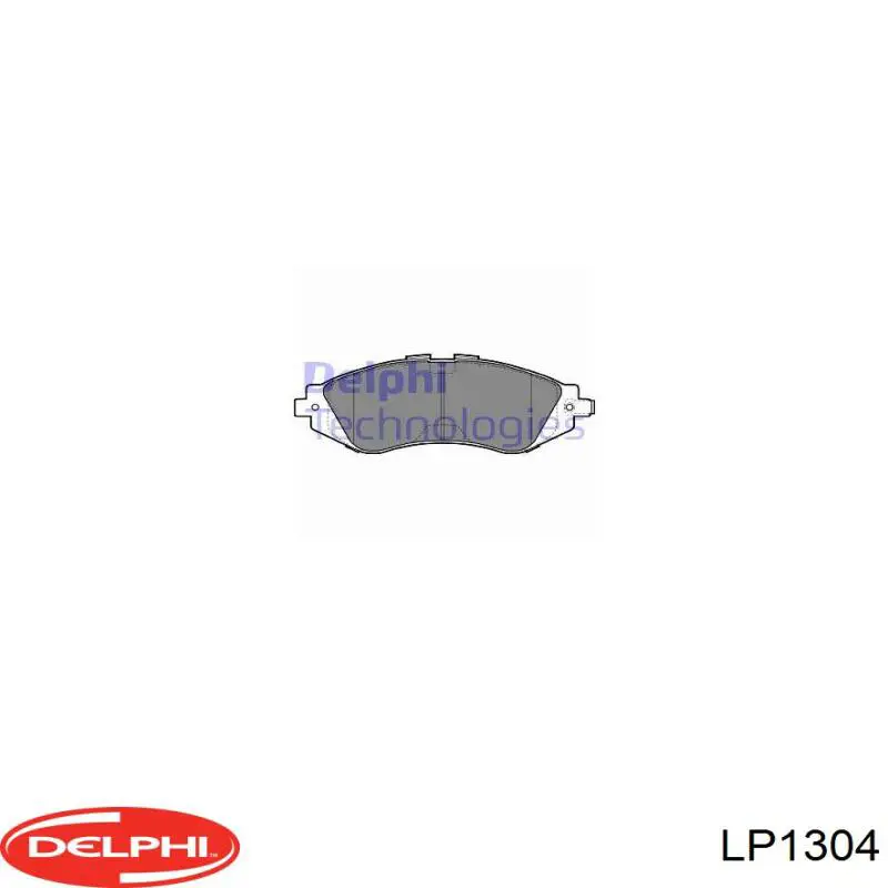 LP1304 Delphi колодки гальмівні передні, дискові