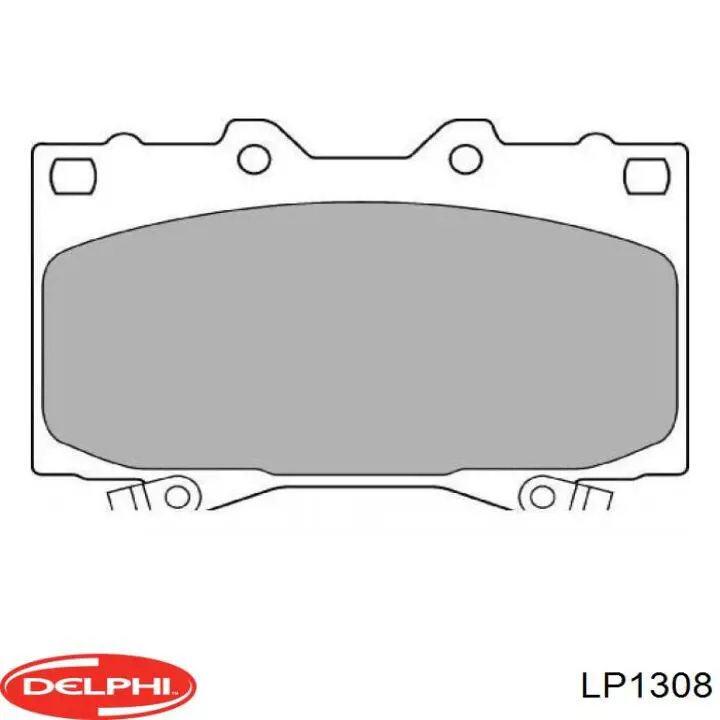 Передні тормозні колодки LP1308 Delphi