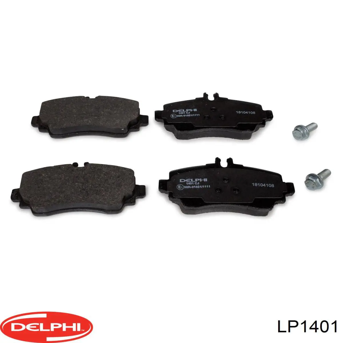 Купити LP1401 Delphi Колодки гальмівні передні, дискові