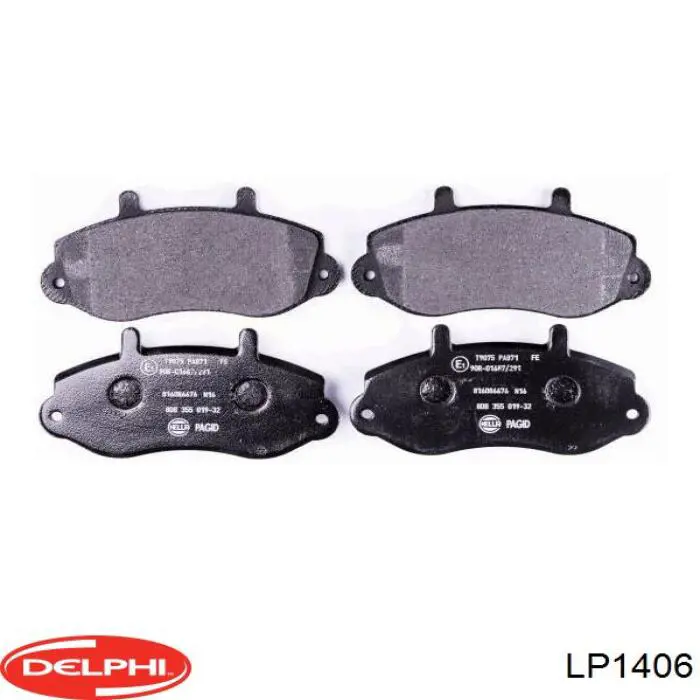 Гальмівні колодки Delphi LP1406 ціна, від 23.66 USD