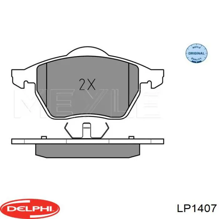 Гальмівні колодки Delphi LP1407 ціна, від 24.15 USD
