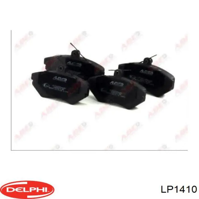 LP1410 Delphi колодки гальмівні передні, дискові