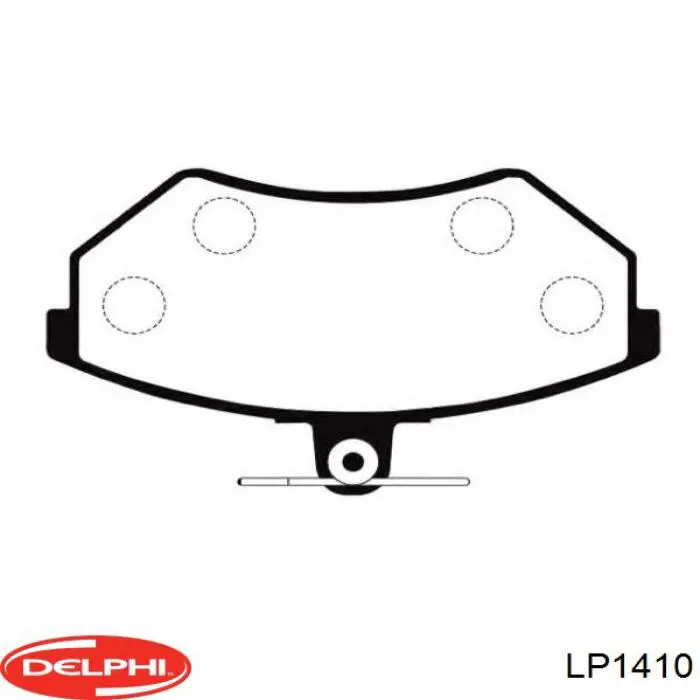Купити LP1410 Delphi Колодки гальмівні передні, дискові