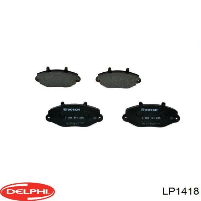 LP1418 Delphi колодки гальмівні передні, дискові