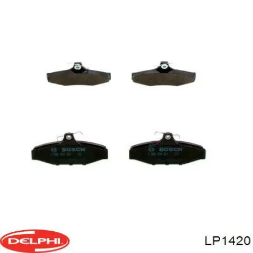 Купити LP1420 Delphi Задні колодки