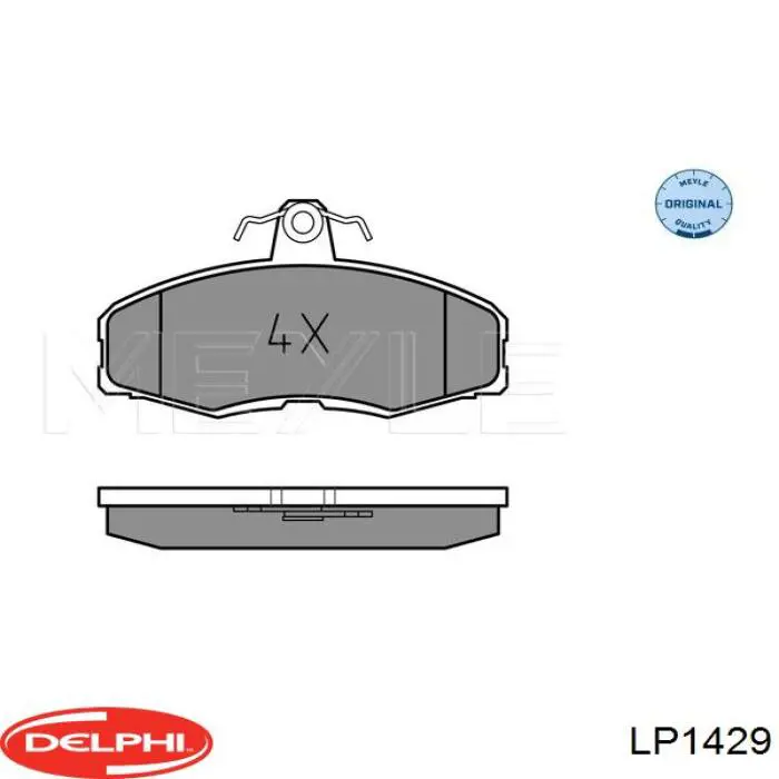 LP1429 Delphi Передні гальмівні колодки